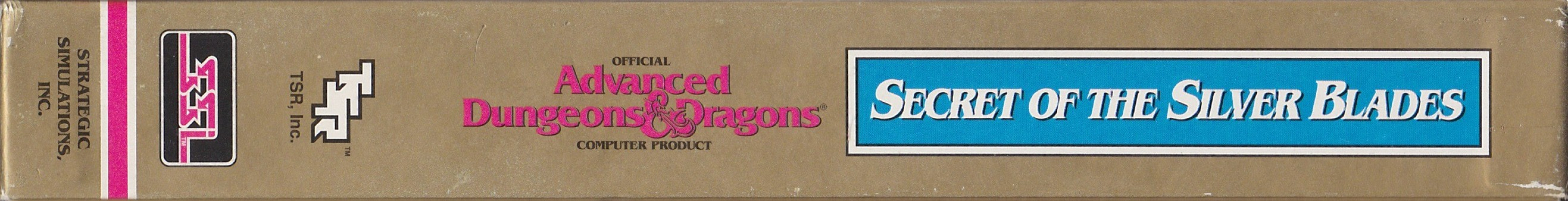 Side of Secret of the Silver Blades (Gold Box)